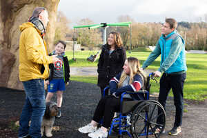 Family at a park