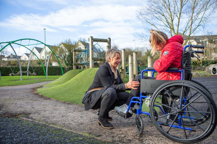 case manager with a wheelchair user