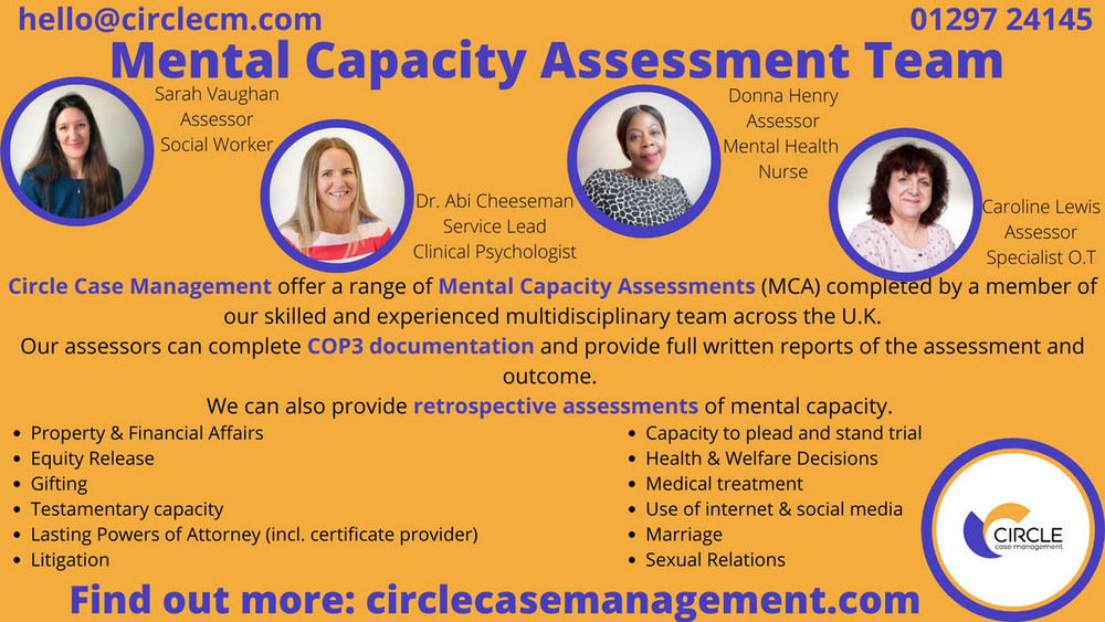 Mental Capacity Assessment Circle Case Management